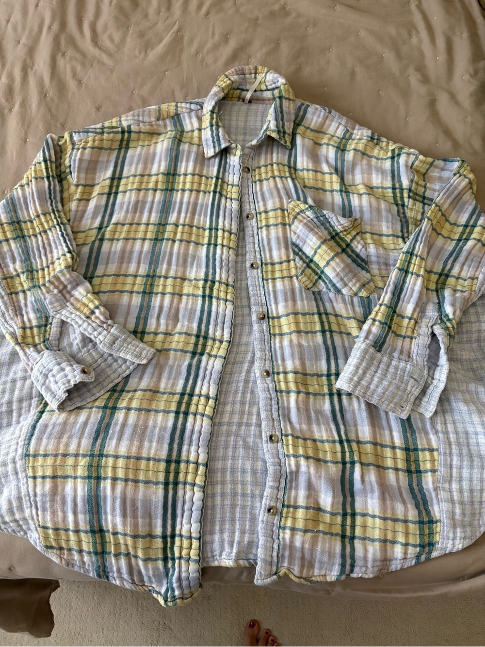 Free People Plaid Shirt